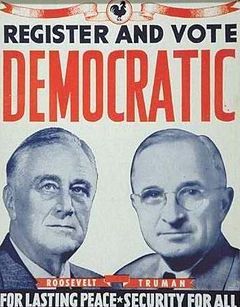 Roosevelt/Truman poster from 1944