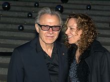 Keitel with wife Daphna Kastner in 2010