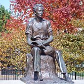 The young Lincoln in sculpture at Senn Park, Chicago