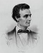 A sketch of candidate Abraham Lincoln