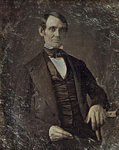 Lincoln in his late 30s – photo taken by one of Lincoln's law students around 1846