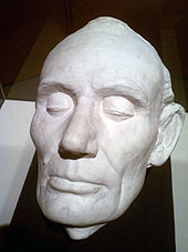 A life cast of Lincoln by sculptor Leonard Volk in 1860.