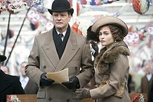 Bonham Carter and Colin Firth in the 2010 film The King's Speech