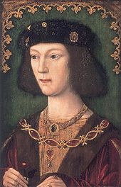 Eighteen year-old Henry after his coronation in 1509