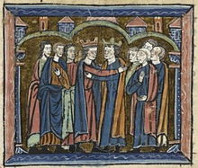 13th century representation of Richard and Philip Augustus