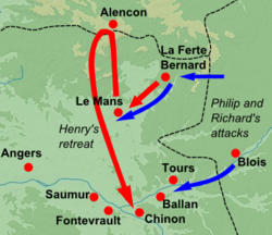 Henry's final campaign in 1189