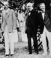 Henry Ford with Thomas Edison and Harvey Firestone. Fort Myers, Florida, February 11, 1929.