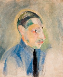 Portrait of Stravinsky by Robert Delaunay, in the Garman Ryan Collection