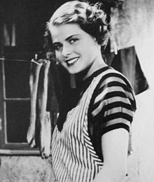 Her first film, Munkbrogreven (1934) at age 19.