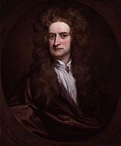 Newton in a 1702 portrait by Godfrey Kneller