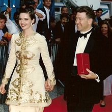 Rossellini with David Lynch at the Cannes Film Festival