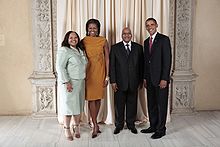 President Zuma with Barack Obama and Michelle Obama in New York, 2009