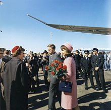 Jack and Jackie at Love Field in Dallas on the day of the assassination