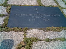 Grave of Jacqueline Bouvier Kennedy Onassis at Arlington National Cemetery (2006)