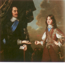 James with his father, Charles I