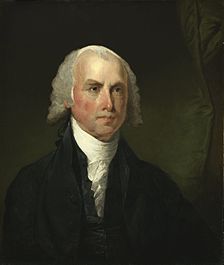 Portrait of James Madison c. 1821, by Gilbert Stuart