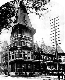 Baltimore & Potomac Railroad Passenger Terminal in Washington where Garfield was shot July 2, 1881.