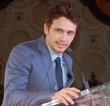 Franco speaking at a March 2013 ceremony where he received a star on the Hollywood Walk of Fame