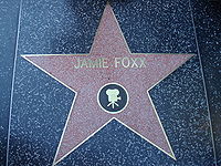 Foxx's star on the Hollywood Walk of Fame
