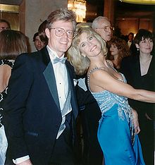 Fonda shown with photographer Alan Light following the 62nd Academy Awards in 1990.