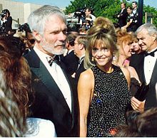 Fonda and Turner on the red carpet at the 1992 Emmy Awards.