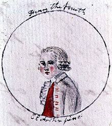 Portrait of Henry IV. Declaredly written by "a partial, prejudiced, & ignorant Historian", The History of England was illustrated by Austen's sister Cassandra (c. 1790).