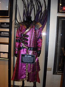 Chou's 2007 tour outfit exhibited at the Hard Rock Cafe 40th anniversary tour in Seattle, 2011