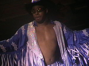 Lethal in his Black Machismo gimmick
