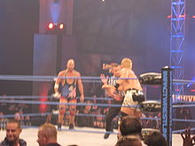 Jarrett and Kurt Angle at Slammiversary IX.