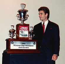 Gordon with his 1995 trophy