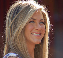 Aniston at a ceremony to receive a star on the Hollywood Walk of Fame in February 2012