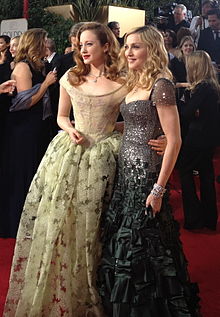 Riseborough and Madonna at the 69th Golden Globe Awards, 15 January 2012