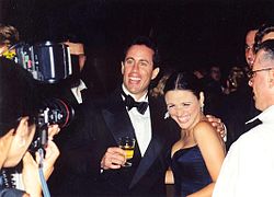 Seinfeld with Julia Louis-Dreyfus at the 1997 Emmy Awards