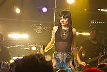 Jessie J performing in a concert at New York City