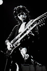 Jimmy Page onstage in 1973