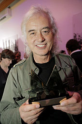 Jimmy Page in at the MOJO Awards in 2008
