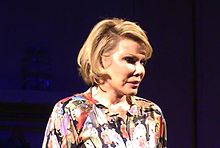 Rivers performing in her show at the 2008 Edinburgh Festival Fringe