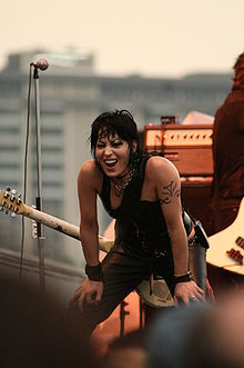 Joan Jett performing on May 2, 2008.