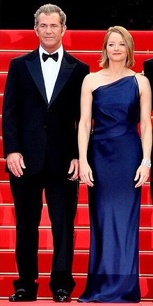 Foster with co-star Mel Gibson at the premiere of The Beaver at the Cannes Film Festival in 2011. The film was Foster's third feature film as a director