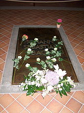 Bach's grave, St. Thomas' Church, Leipzig