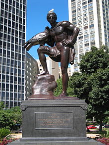 Goethe Monument in Chicago's Lincoln Park (1913)