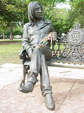Statue in John Lennon Park, Havana, Cuba