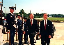 John Howard and US Secretary of Defense William Cohen in 1997