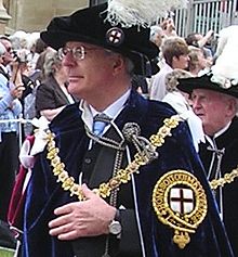 John Major in the robes of a Knight Companion of the Order of the Garter