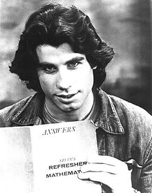 Travolta as Vinnie Barbarino in the ABC comedy Welcome Back Kotter, c. 1976