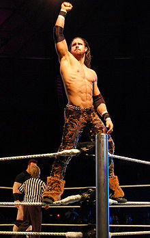 Morrison posing on the ring turnbuckles in 2011.