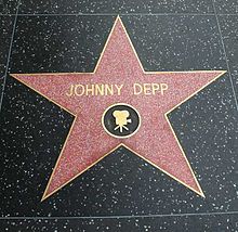 Depp's Hollywood Walk of Fame star received on November 19, 1999