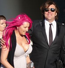 Ross with his wife Jane Goldman at the British Academy Television Awards 2009