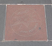 Joni Mitchell's star on Canada's Walk of Fame.