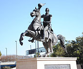 Jackson statue by Clark Mills in downtown Jacksonville (one of four identical statues in the U.S.)